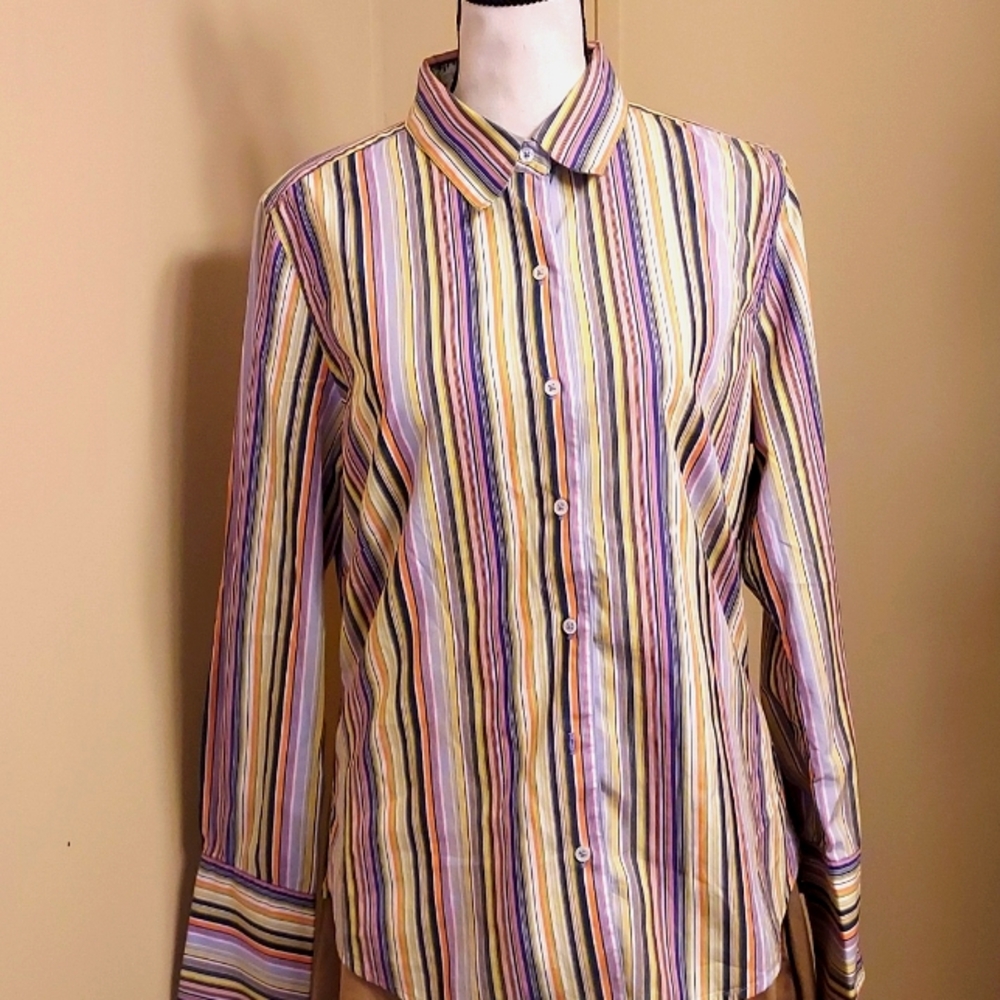 Robert Graham Red and Yellow Button Down Shirt
